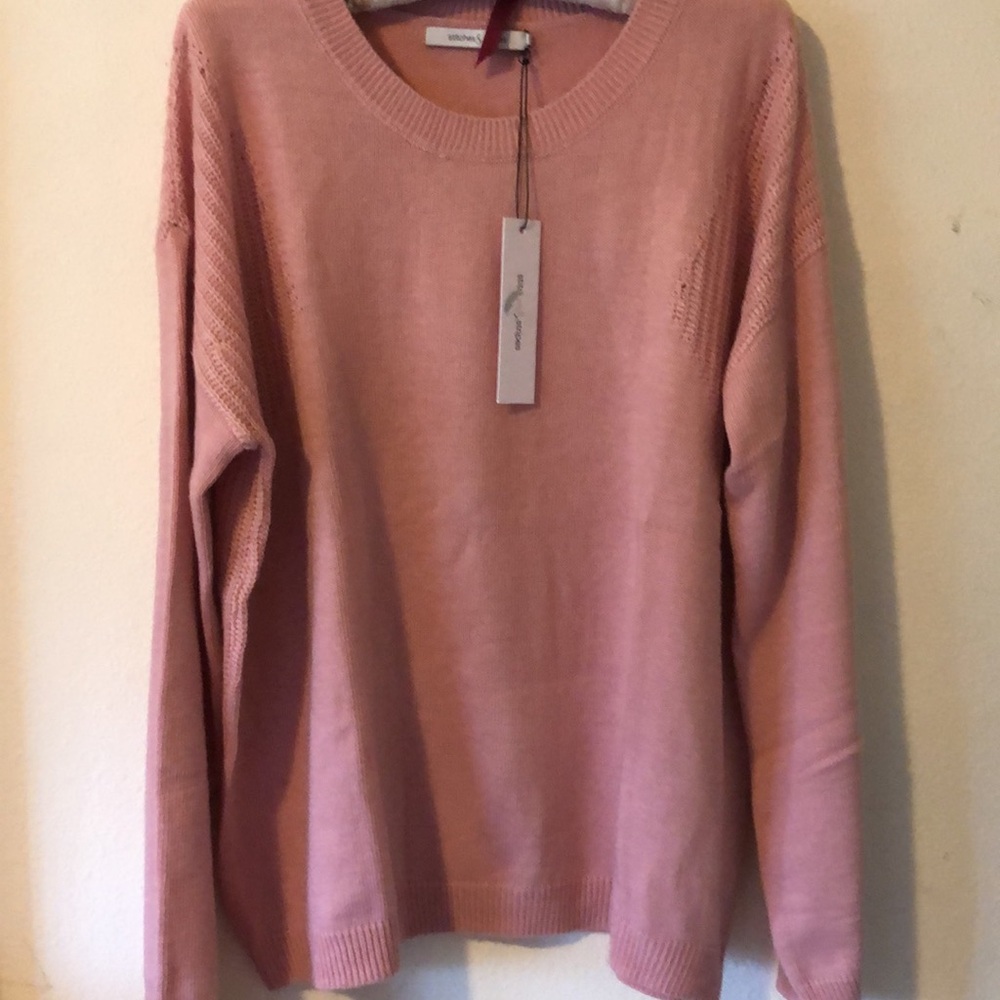 Revolve Stitches & Stripes Sweater size XXL New!